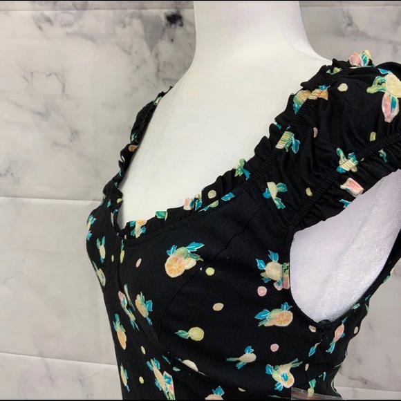 Free People Black Floral Dress - Picture 7 of 7